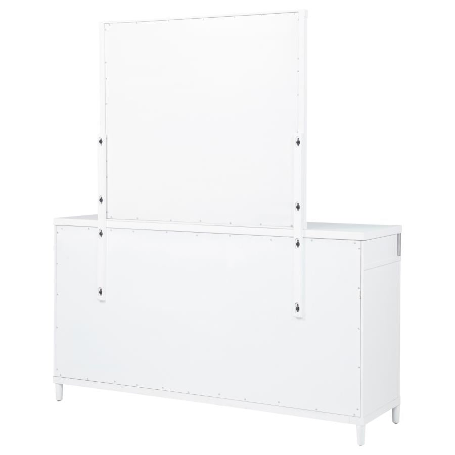 Home & Sleep Outlet - Gracemont 8-drawer Bedroom Dresser with Mirror White
