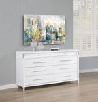 Home & Sleep Outlet - Gracemont 8-drawer Bedroom Dresser Cabinet White
