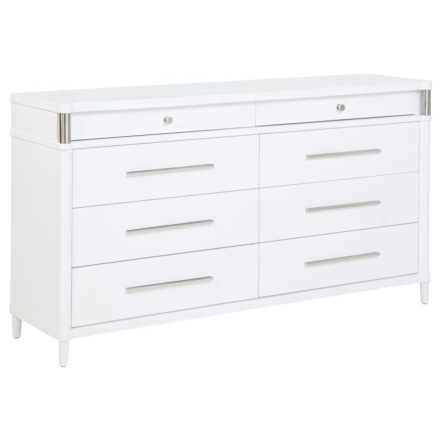 Home & Sleep Outlet - Gracemont 8-drawer Bedroom Dresser Cabinet White