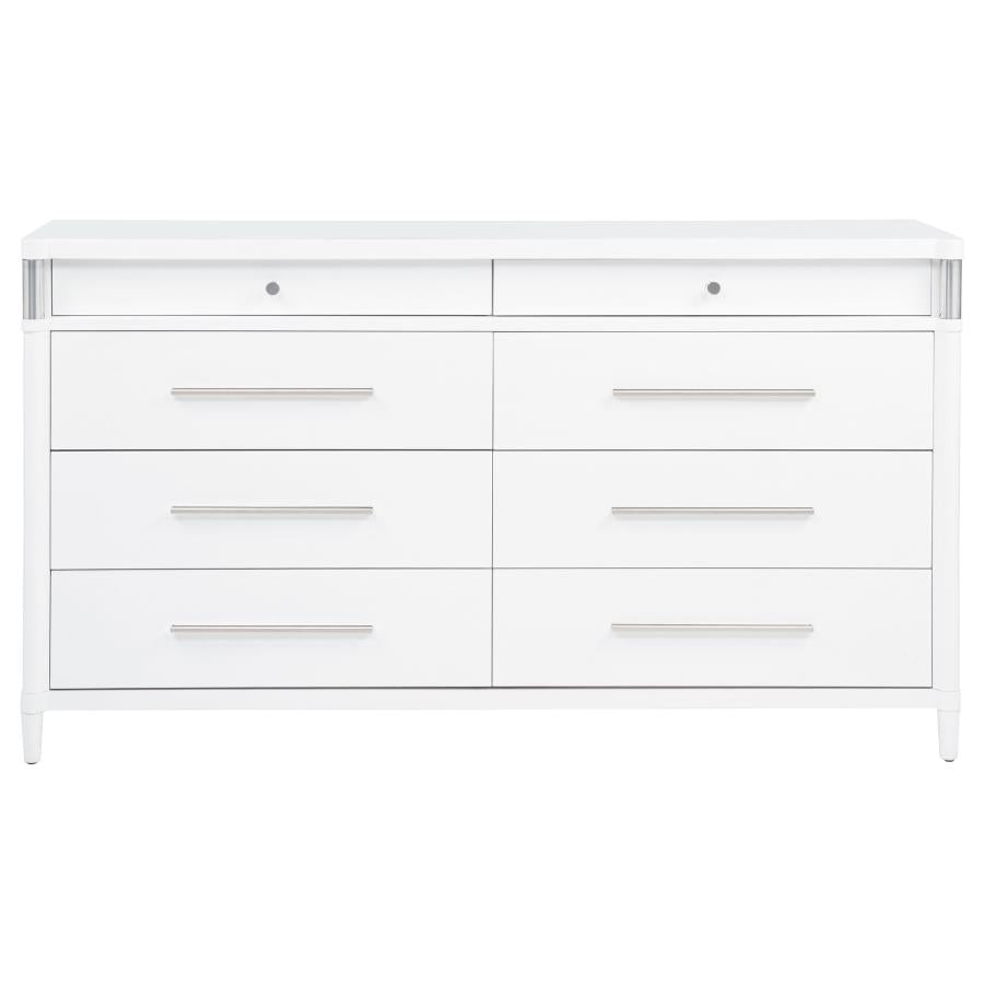 Home & Sleep Outlet - Gracemont 8-drawer Bedroom Dresser Cabinet White