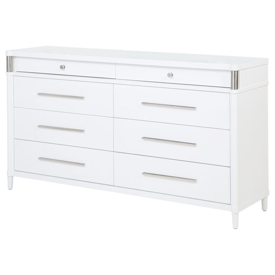 Home & Sleep Outlet - Gracemont 8-drawer Bedroom Dresser Cabinet White