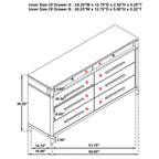 Home & Sleep Outlet - Gracemont 8-drawer Bedroom Dresser Cabinet White