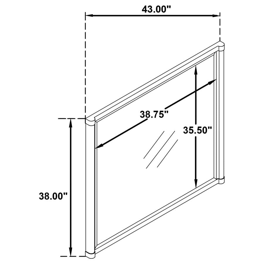 Home & Sleep Outlet - Gracemont Dresser Mirror White