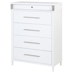 Home & Sleep Outlet - Gracemont 5-drawer Bedroom Chest of Drawers White