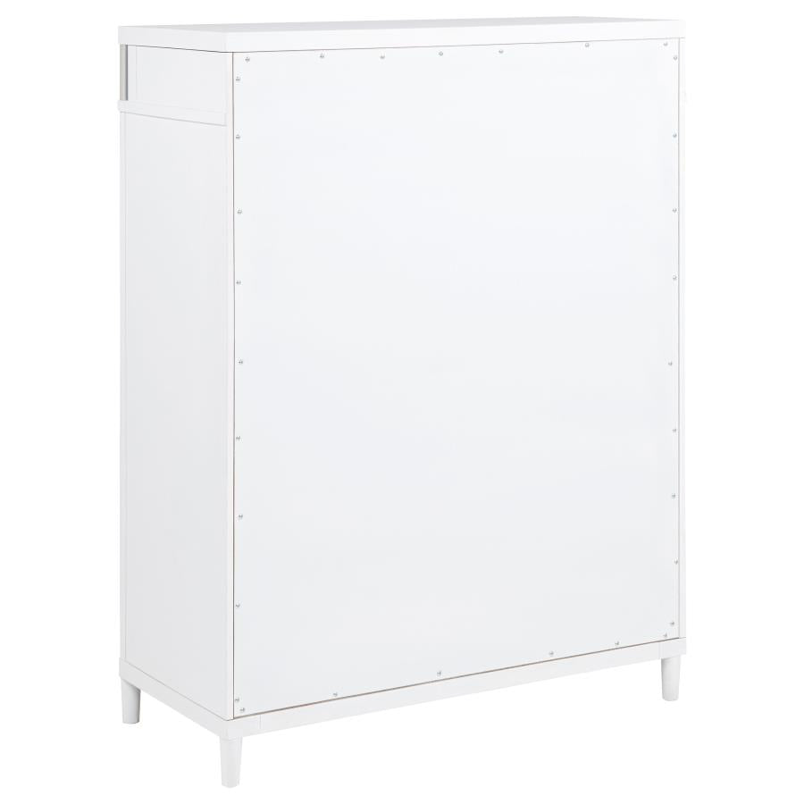 Home & Sleep Outlet - Gracemont 5-drawer Bedroom Chest of Drawers White