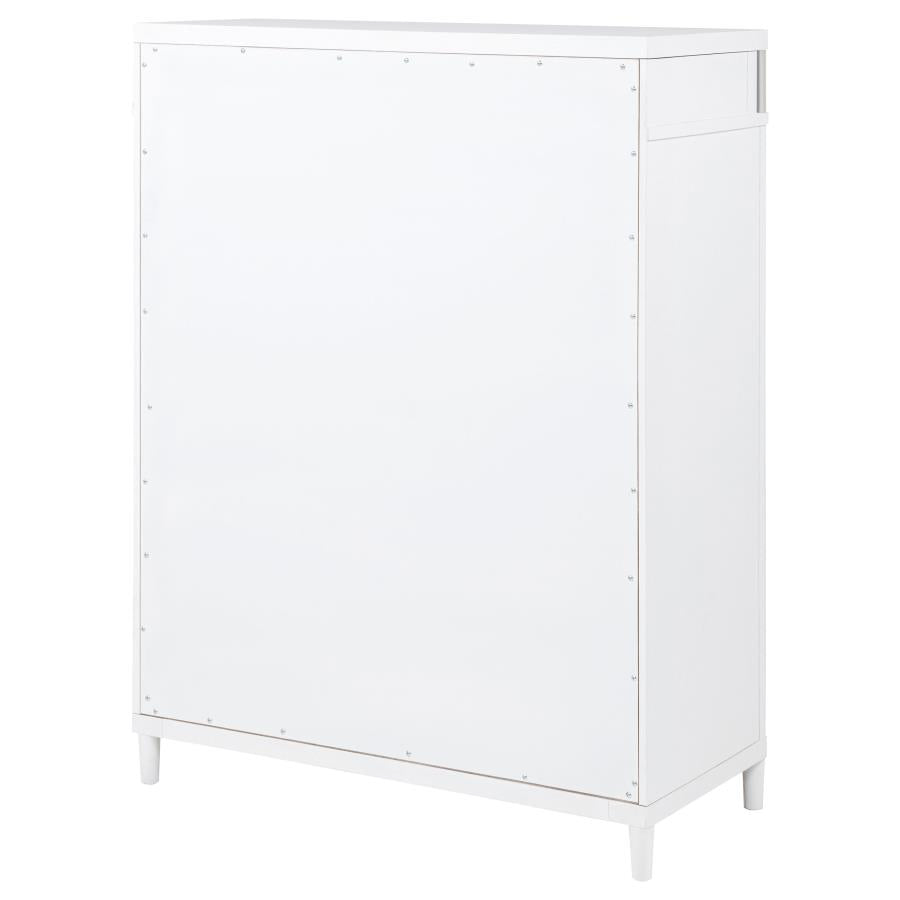 Home & Sleep Outlet - Gracemont 5-drawer Bedroom Chest of Drawers White