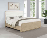 Ladera 56-inch California King Panel Bed Light Elm - Home & Sleep Outlet