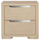 Ladera 2-drawer Nightstand Bedside Table Light Elm