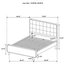 Robyn 4-piece California King Bedroom Set Light Ash