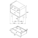 Robyn 5-piece Twin Bedroom Set Light Ash