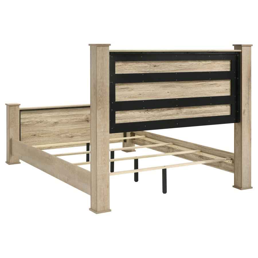 Oakglen 5-piece Eastern King Bedroom Set Weathered Oak