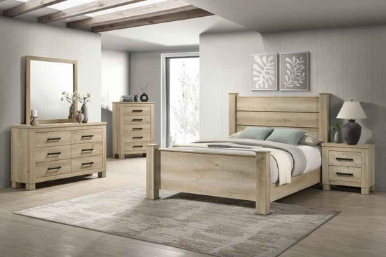 Oakglen 5-piece California King Bedroom Set Weathered Oak
