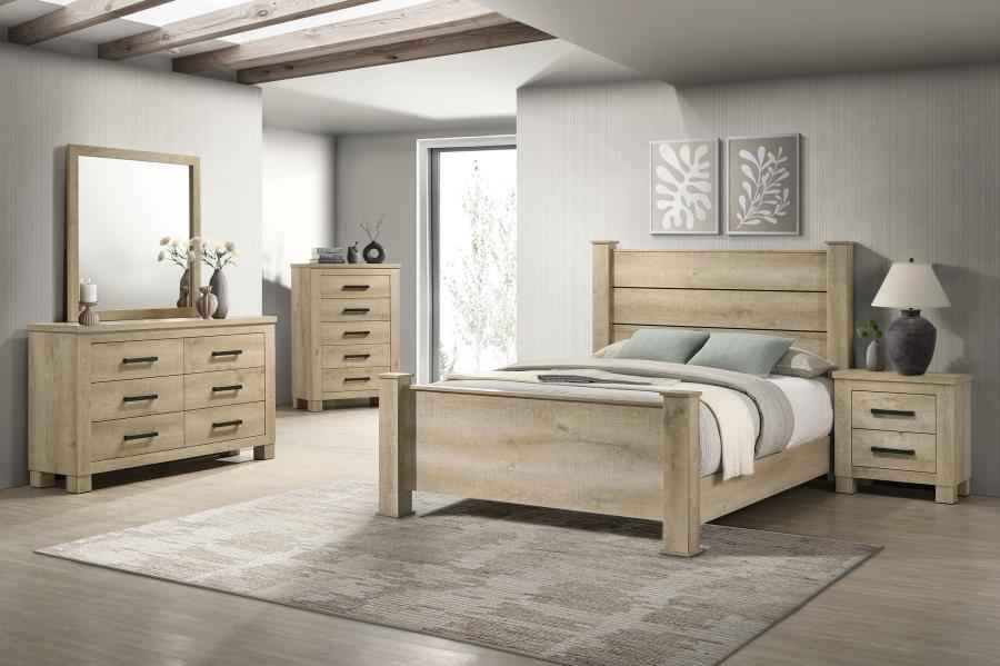 Oakglen 5-piece California King Bedroom Set Weathered Oak