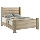 Oakglen 55-inch California King Panel Bed Weathered Oak