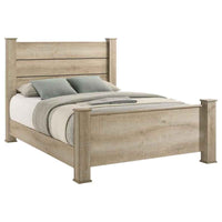 Oakglen 55-inch Queen Panel Bed Weathered Oak