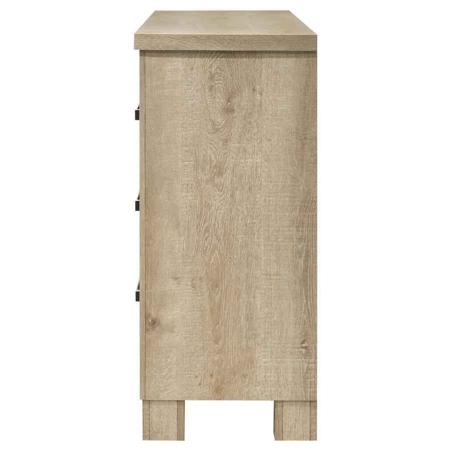 Oakglen 6-drawer Bedroom Dresser Weathered Oak