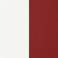 Retro 5-piece Round Dining Table Set White and Red