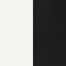Retro 5-piece Round Dining Table Set White and Black