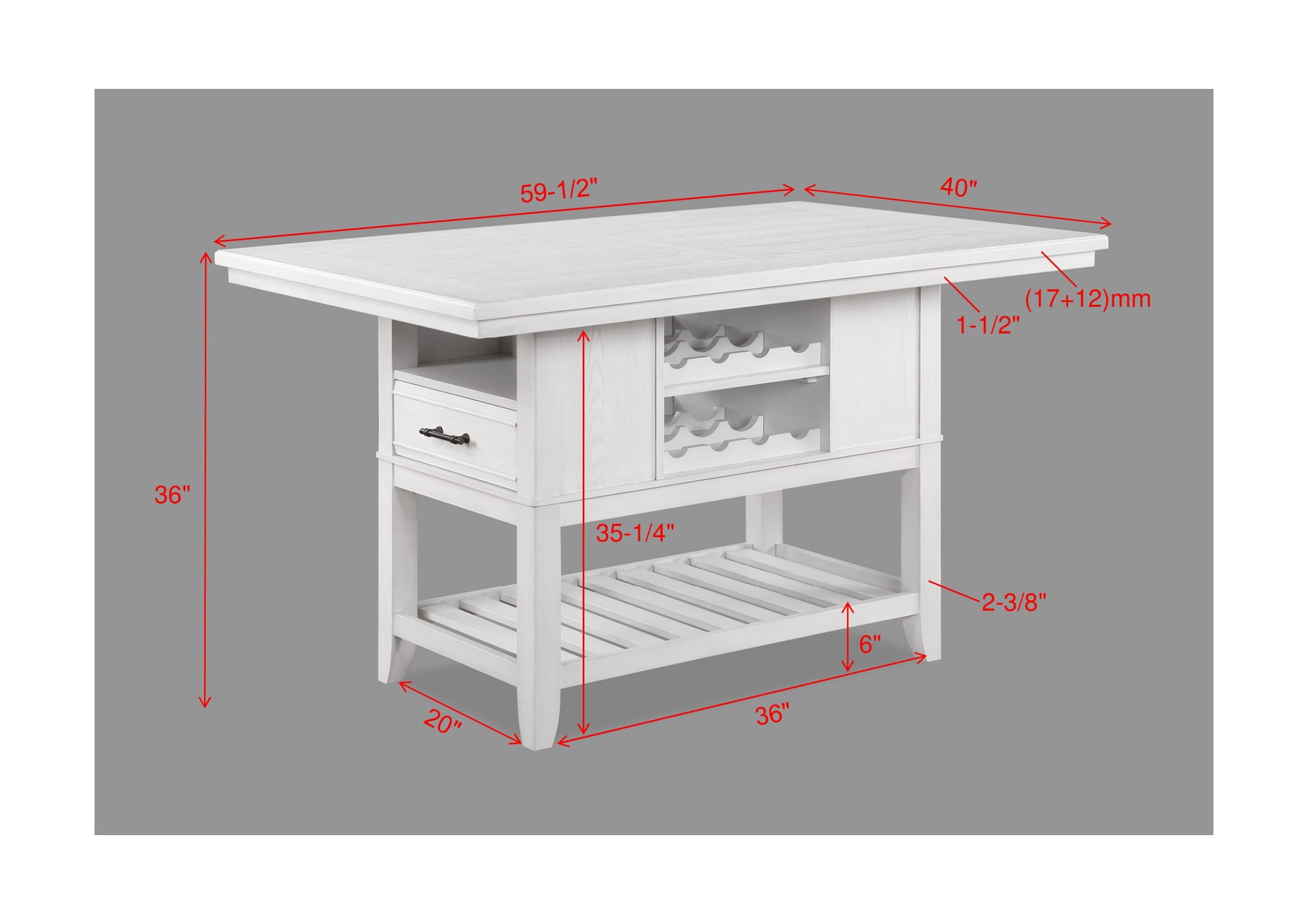 WENDY 2717-5P (6-Piece Counter Dining Set)