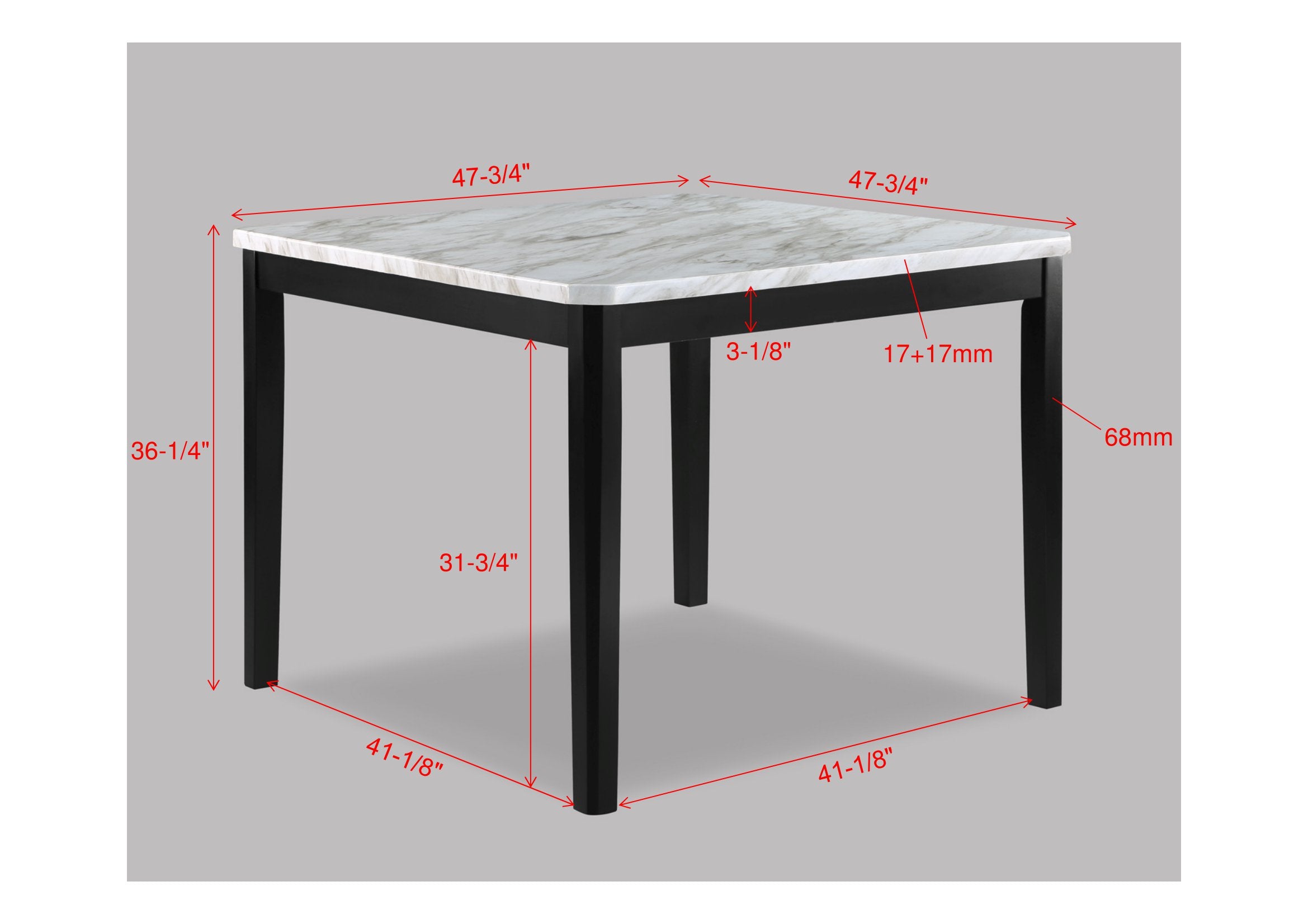 PASCAL 2724-5P (5-Piece Counter Dining Set)