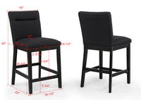 SEBASTIAN 2725BK-6P (6-Piece Counter Dining Set)