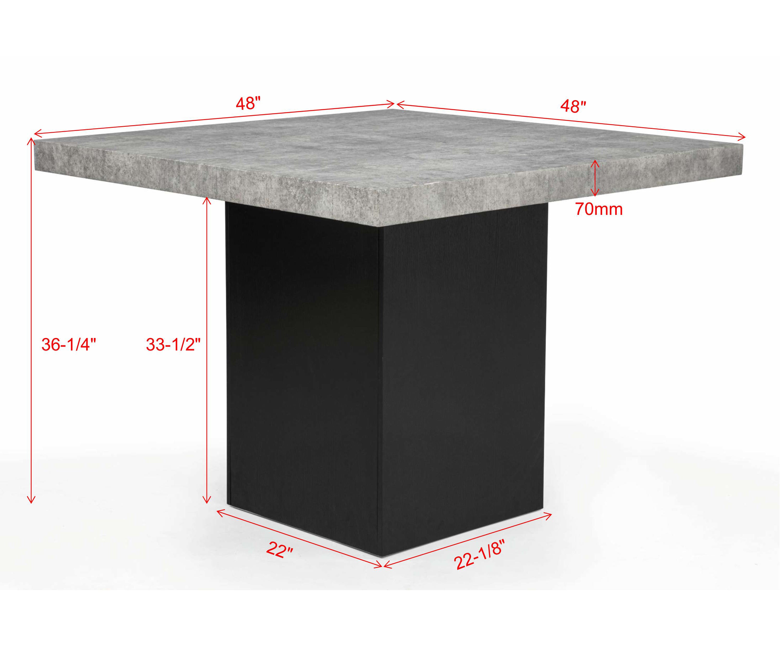 SEBASTIAN 2725BK-6P (6-Piece Counter Dining Set)