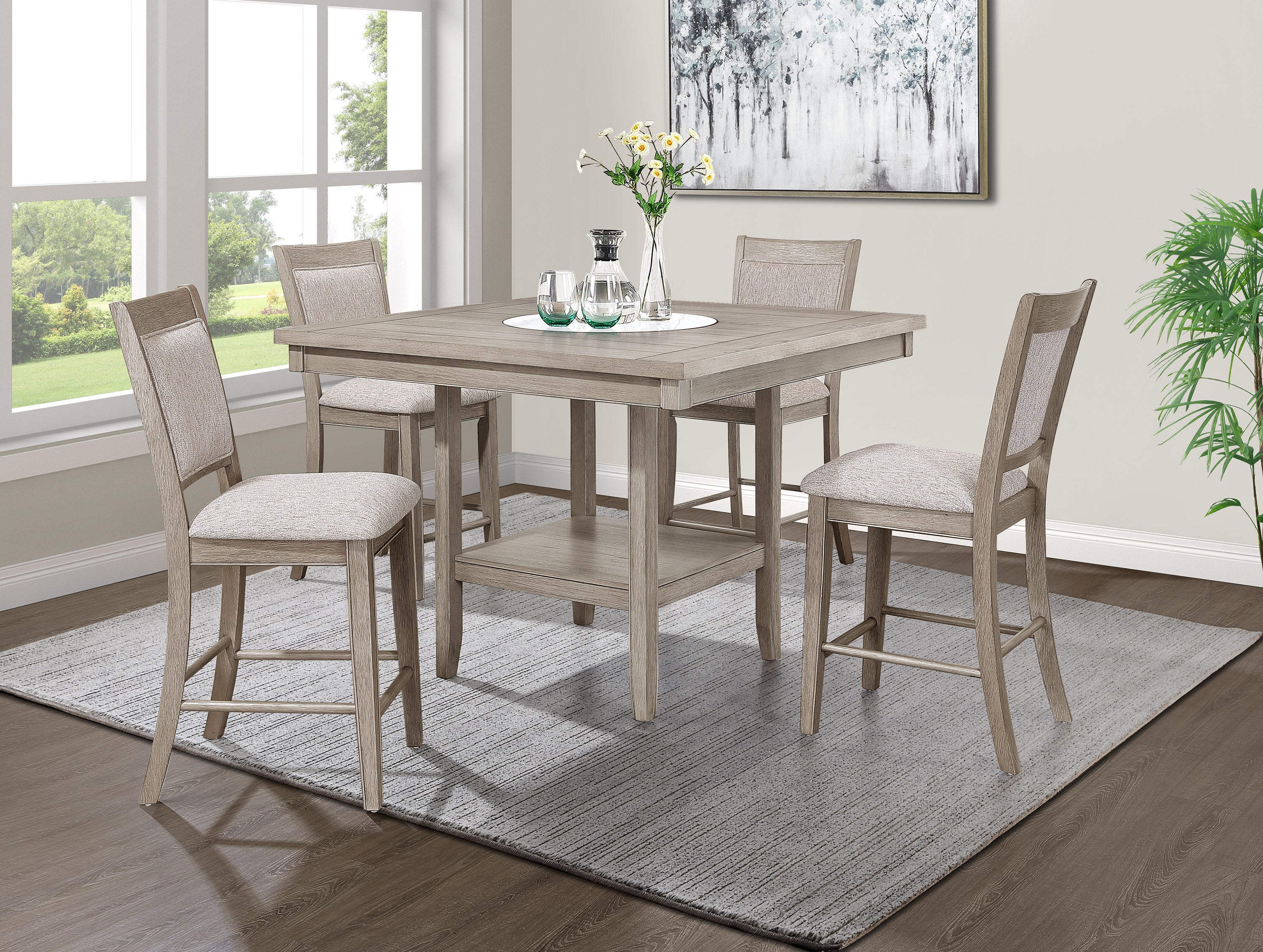 FULTON 2727MB-6P (6-Piece Counter Dining Set)