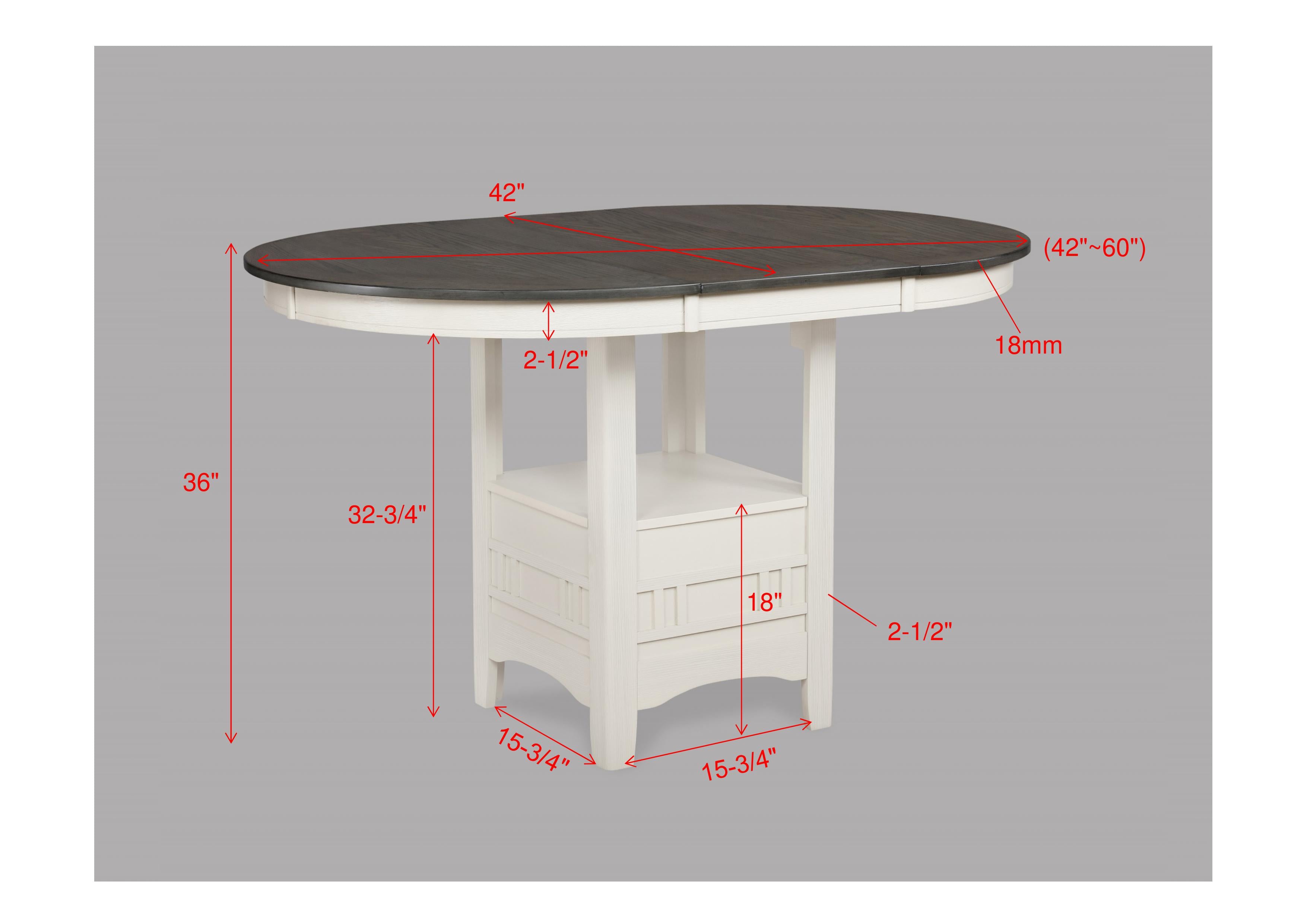 HARTWELL 2795CG-5P (5-Piece Counter Dining Set)