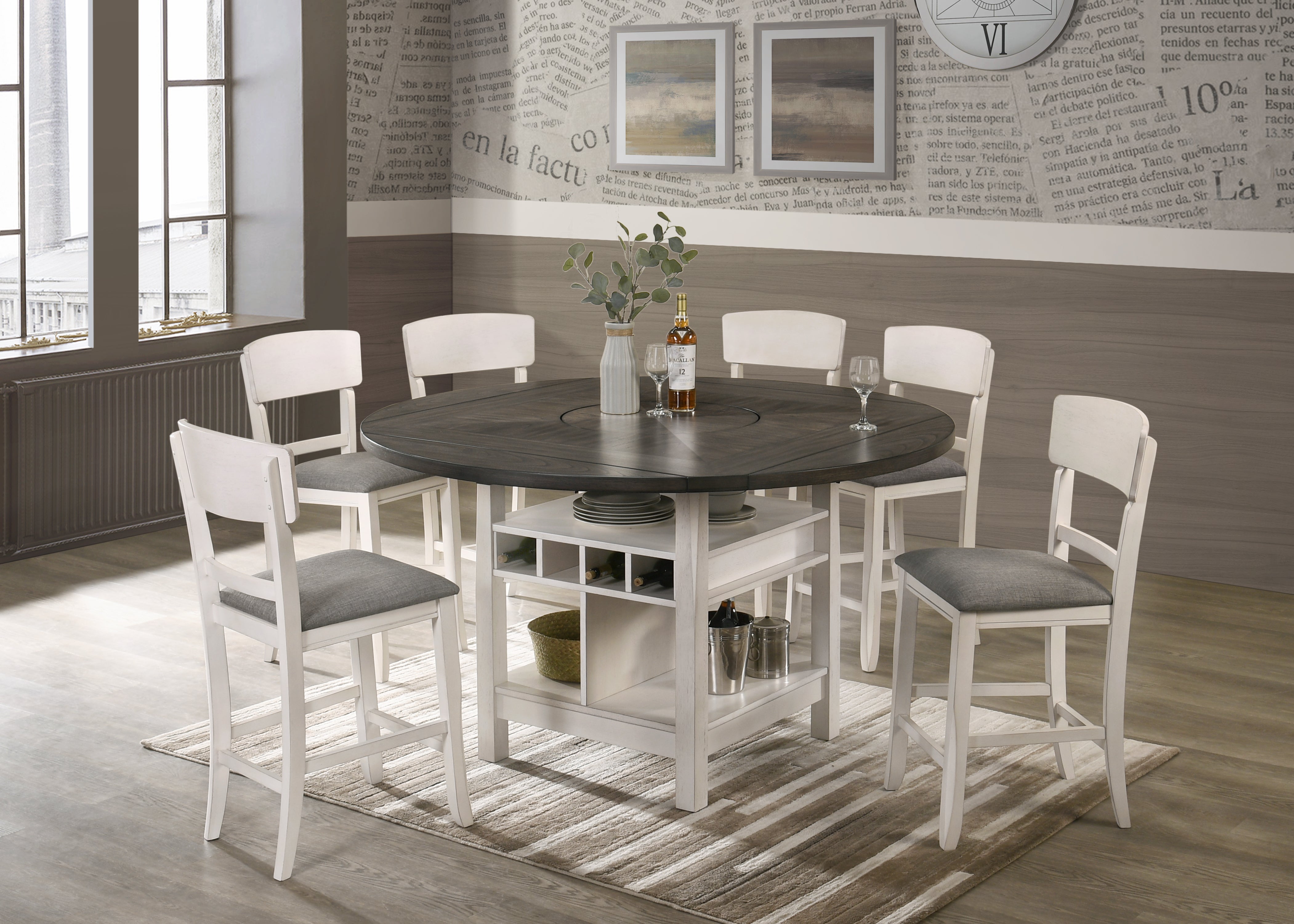 CONNER 2849CG-5P (6-Piece Counter Dining Set)