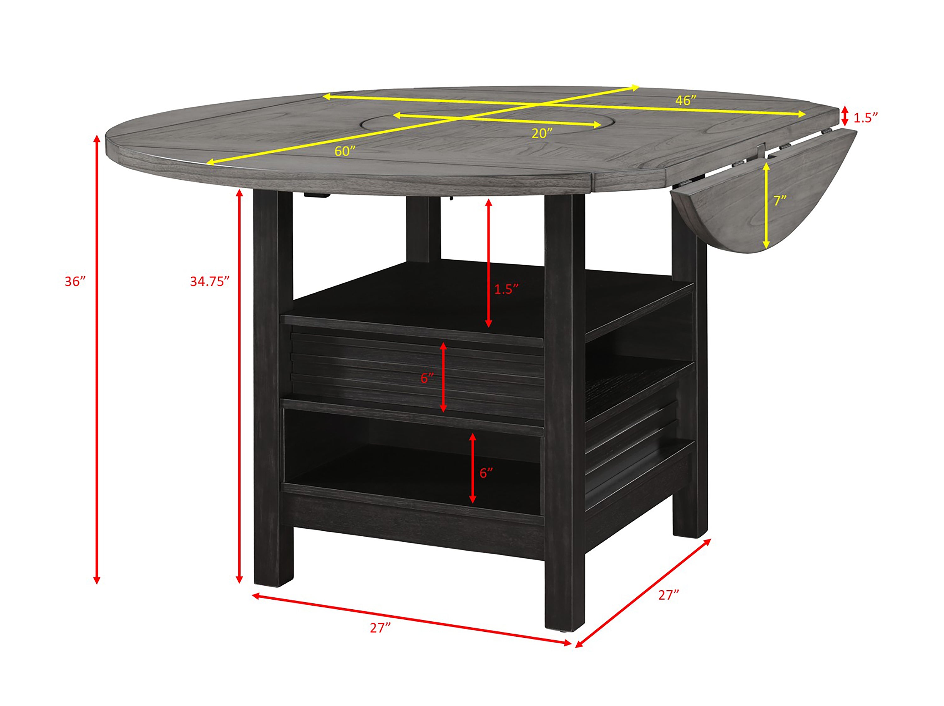 CLINE 2850LG-5P (6-Piece Counter Dining Set)