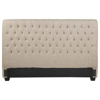 Chloe Upholstered Eastern King Panel Headboard Oatmeal