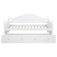 Julie Ann Wood Twin Daybed with Trundle White