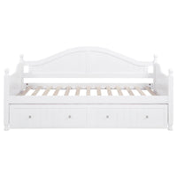 Julie Ann Wood Twin Daybed with Trundle White