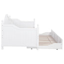 Julie Ann Wood Twin Daybed with Trundle White