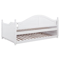 Julie Ann Wood Twin Daybed with Trundle White