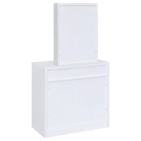 Harvey Vanity Set with Lift-Top Stool White
