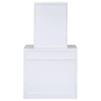 Harvey Vanity Set with Lift-Top Stool White