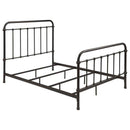 Livingston Metal Full Open Frame Bed Dark Bronze