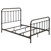 Livingston Metal Full Open Frame Bed Dark Bronze