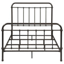 Livingston Metal Full Open Frame Bed Dark Bronze