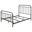 Livingston Metal Full Open Frame Bed Dark Bronze