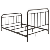 Livingston Metal Full Open Frame Bed Dark Bronze