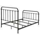 Livingston Metal Full Open Frame Bed Dark Bronze