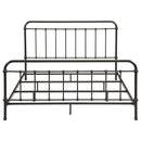 Livingston Metal Eastern King Open Frame Bed Dark Bronze
