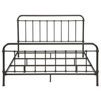 Livingston Metal Eastern King Open Frame Bed Dark Bronze