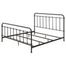 Livingston Metal Eastern King Open Frame Bed Dark Bronze
