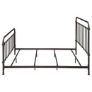 Livingston Metal Eastern King Open Frame Bed Dark Bronze