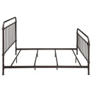 Livingston Metal Eastern King Open Frame Bed Dark Bronze
