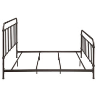 Livingston Metal Eastern King Open Frame Bed Dark Bronze