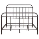 Livingston Metal Queen Open Frame Bed Dark Bronze